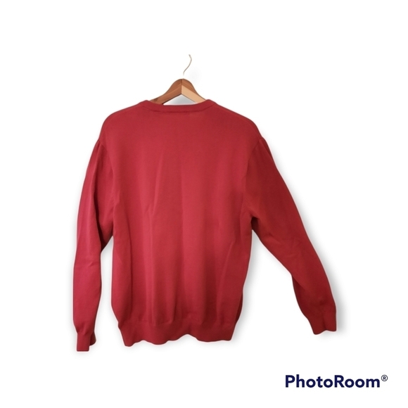 Greg Norman V-neck Sweater Maroon Size Large Men's - Picture 6 of 6